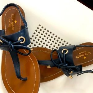 Blue leather Katie Spade Sandle